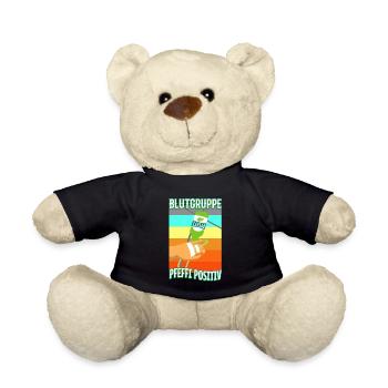 Blutgruppe Pfeffi Positiv - Teddy - Schwarz - Vorne