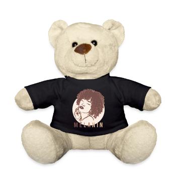 Stolze Melanin Schönheit Kraftvoll Unikat - Teddy - Schwarz - Vorne