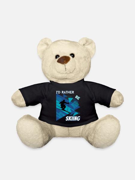 Je préfère skier - Ski Sports d'hiver Skieur - Nounours - noir