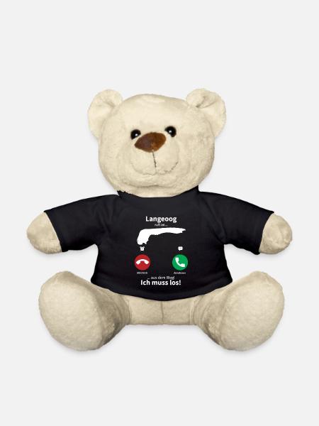 Langeoog Anruf - Teddy - Schwarz