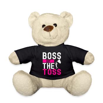 Flag Waving Marching Band Color Guard - Teddy Bear - black - Front