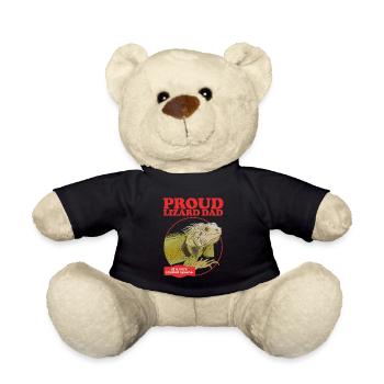Iguana Dad Reptile Lizard Iguanas Gift - Teddy Bear - black - Front