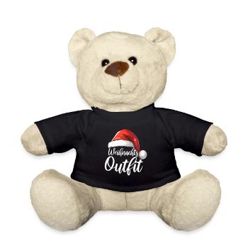 Weihnachtsoutfit - Teddy - Schwarz - Vorne