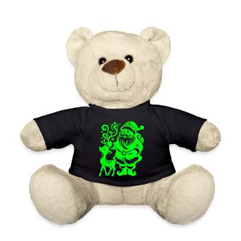 Weihnachten Weihnachtsmann Weihnachtsmann ungezogene Feiertage Winter - Teddy - Schwarz - Vorne