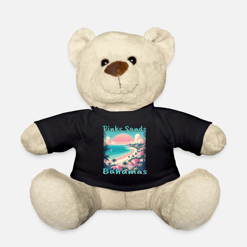 Pink Sands Beach, Bahamas - Grunge-Urlaub im - Teddy - Schwarz