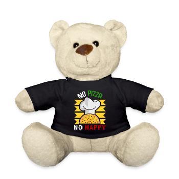Pizza Restaurant Pizzaria - Teddy Bear - black - Front
