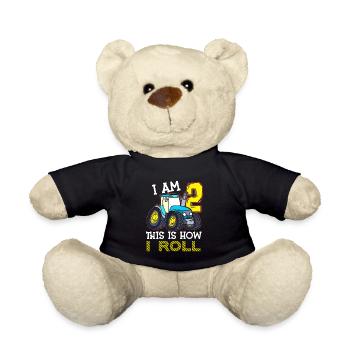2 cadeau d’anniversaire tracteur drôle - Nounours - noir - Devant