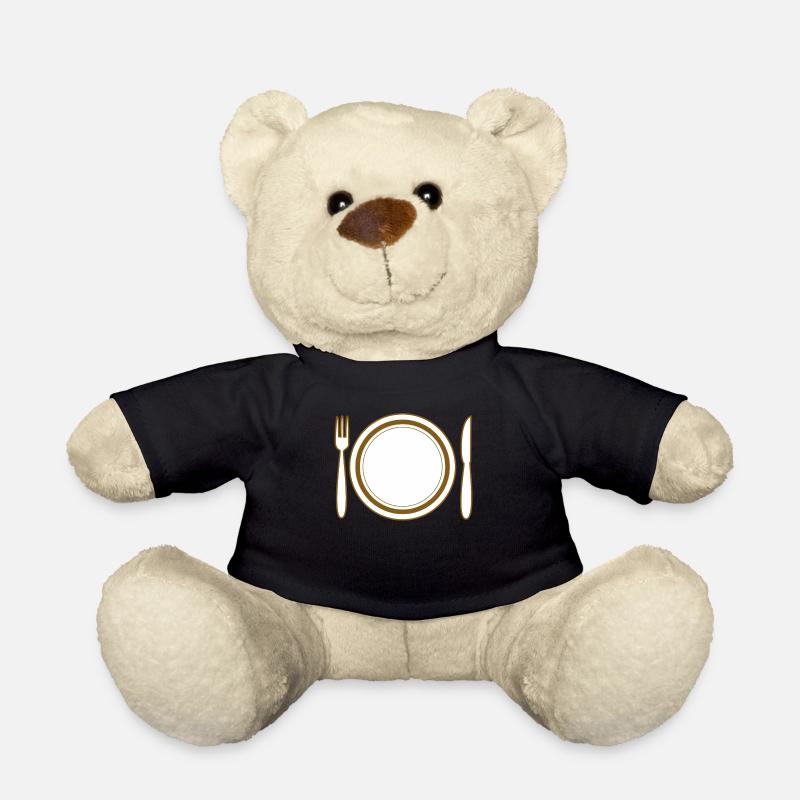 TELLER BESTECK - Teddy - Schwarz