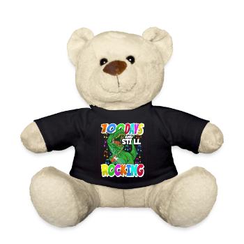 100th Day of School Dino Costume 100 Days of School - Teddy Bear - black - Front