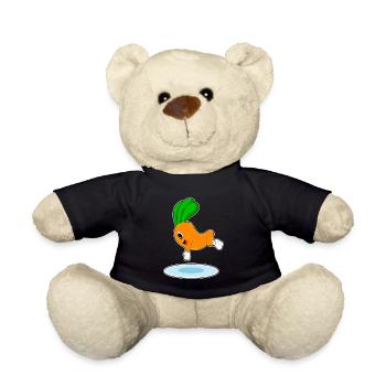 Karotte Schwimmen Wassersprung Sommer - Teddy - Schwarz - Vorne