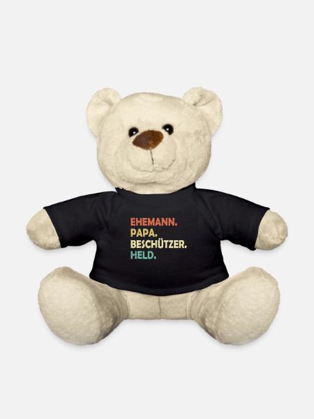 Ehemann Papa Beschützer Held - Teddy - Schwarz