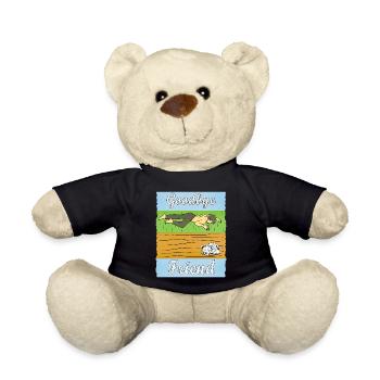 HOMME TRISTE CHIEN - Nounours - noir - Devant