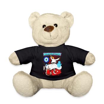 Turkey, Dervishes, Turkish Tea, Turkish Eye - Teddy Bear - black - Front