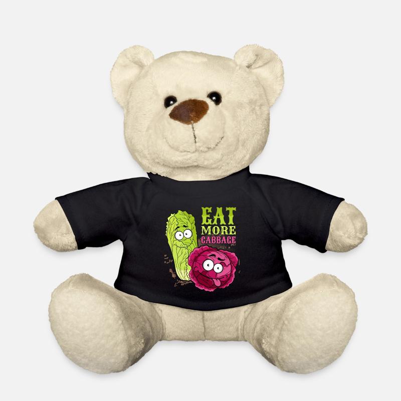 Kohl, lustiger Spruch, Rotkohl, Chinakohl - Teddy - Schwarz
