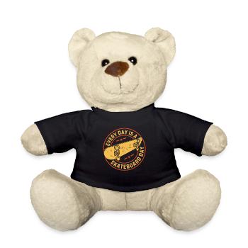 Every Day Is A Skateboard Day - Skatepark Skateboa - Teddy - Schwarz - Vorne