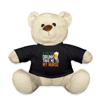 Wenn ich zu betrunken bin, bring mich zu meiner - Teddy - Schwarz - Vorne