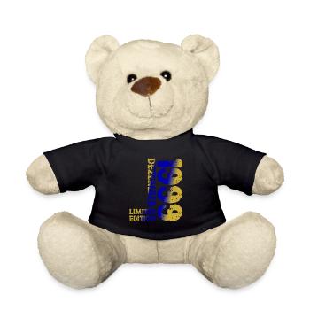 1999 December Limited Edition 24th Birthday Decoration - Teddy Bear - black - Front