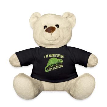Ich Überwachte Die Situation, Chamäleon-T-Shirt - Teddy - Schwarz - Vorne