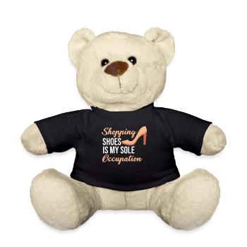 Schuhe Einkaufen Ist Meine Einzige Beschäftigung - Teddy - Schwarz - Vorne