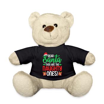 Lieber Weihnachtsmann, sie sind die Ungezogenen, die lustig sind - Teddy - Schwarz - Vorne