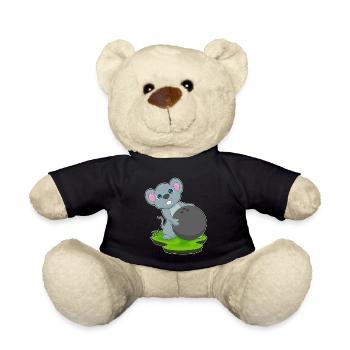 Souris Bowling Bowling Ball Sport - Nounours - noir - Devant
