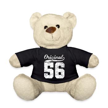 56 Original 68 Jahren Mann Frau Geburtstag - Teddy - Schwarz - Vorne