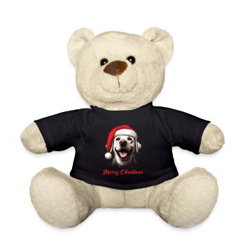 Merry Christmas - Labbi Labrador Weihnachten - Teddy - Schwarz - Vorne