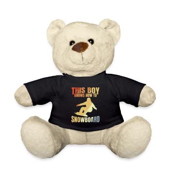 Snowboard Junge - Teddy - Schwarz - Vorne