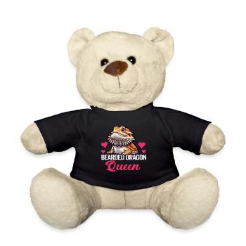 Dragon Barbu Hommes Femmes Filles Enfants Pogona Lézard - Nounours - noir - Devant