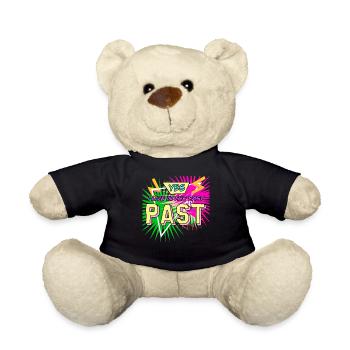 1980's Retro 80s Disco - Teddy Bear - black - Front