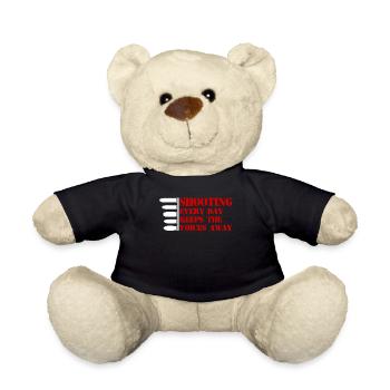Guns Gun Rifle Weapons Firearm Pistol - Teddy Bear - black - Front