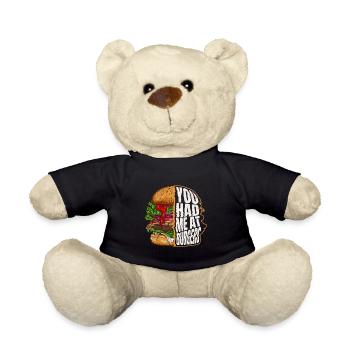 You Had Me At Burgers Meat Buns Food Hamburger - Teddy - Schwarz - Vorne