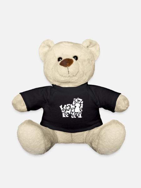 Havaneser Hund Havanezer Silhouette Posen - Teddy - Schwarz