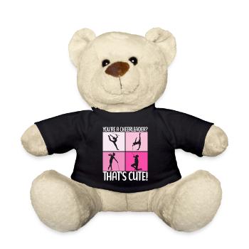 Majorette Gymnastics Majorettes Baton Twirling - Teddy Bear - black - Front