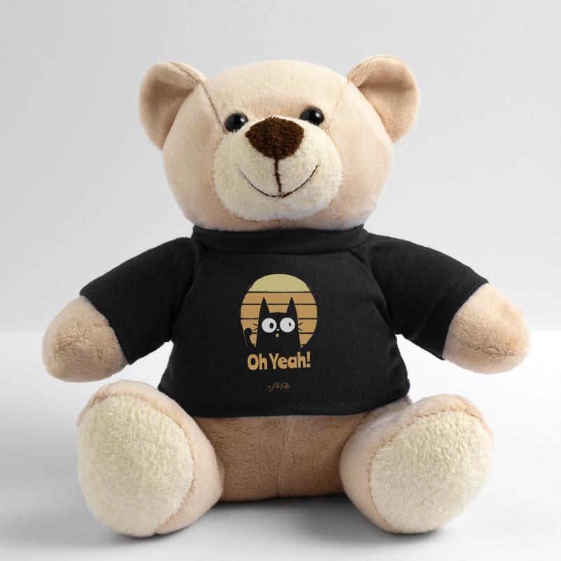 Aufmunternder Retro-Kater, Oh Yeah Katze Teddy