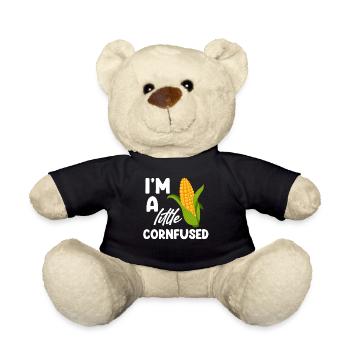 Je suis un peu maïs jeux de mots sur les plantes-racines - Nounours - noir - Devant