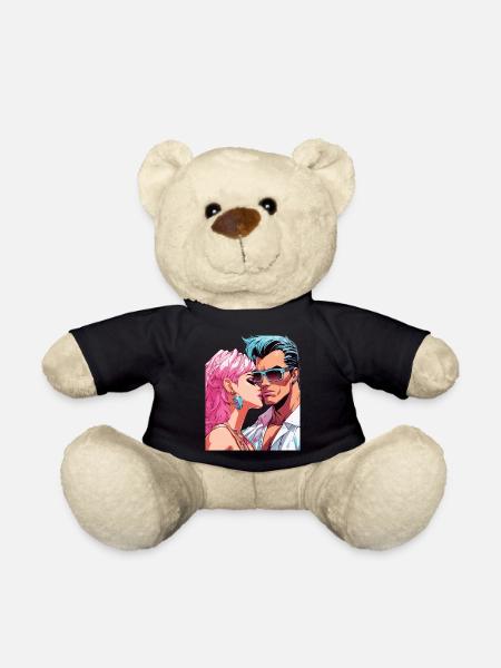 Anime zusammen für die Ewigkeit - Teddy - Schwarz