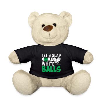 Let's clap some white balls - Teddy Bear - black - Front
