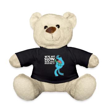 Lustiger Ausdauersport Joggen Fitness Läufer - Teddy - Schwarz - Vorne