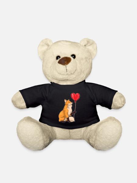 Fuchs Luftballon - Teddy - Schwarz