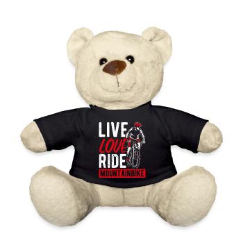 Live Love Ride VTT Fans De Vélo Roue VTT B - Nounours - noir - Devant
