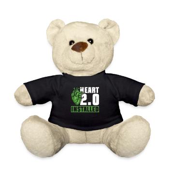 Organ Donor Heart Organ Transplant - Teddy Bear - black - Front