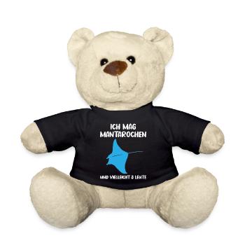 Mantarochen & Drei Leute Meerliebe - Teddy - Schwarz - Vorne