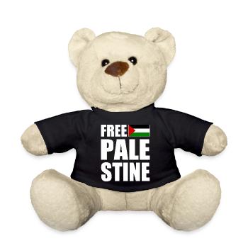 Free palestine - Nounours - noir - Devant