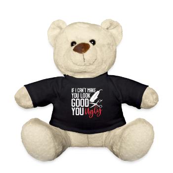 Friseur Geschenk Für Friseur Salon Spruch Friseur - Teddy - Schwarz - Vorne