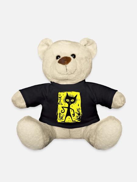 Dämonische Katze aus der Hölle - Teddy - Schwarz