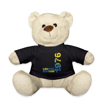 1976 Limited Edition Birthday Gift Wife Husband - Teddy Bear - black - Front