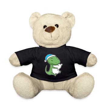 Lézard avec oreiller et bonnet somnolent - Nounours - noir - Devant