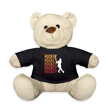 Eishockey Leidenschaft Kraft Teamgeist - Teddy - Schwarz - Vorne