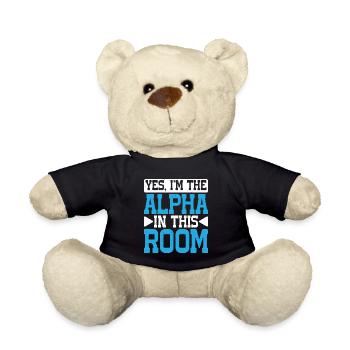Yes, I'm The Alpha In This Room 29 - Teddy Bear - black - Front